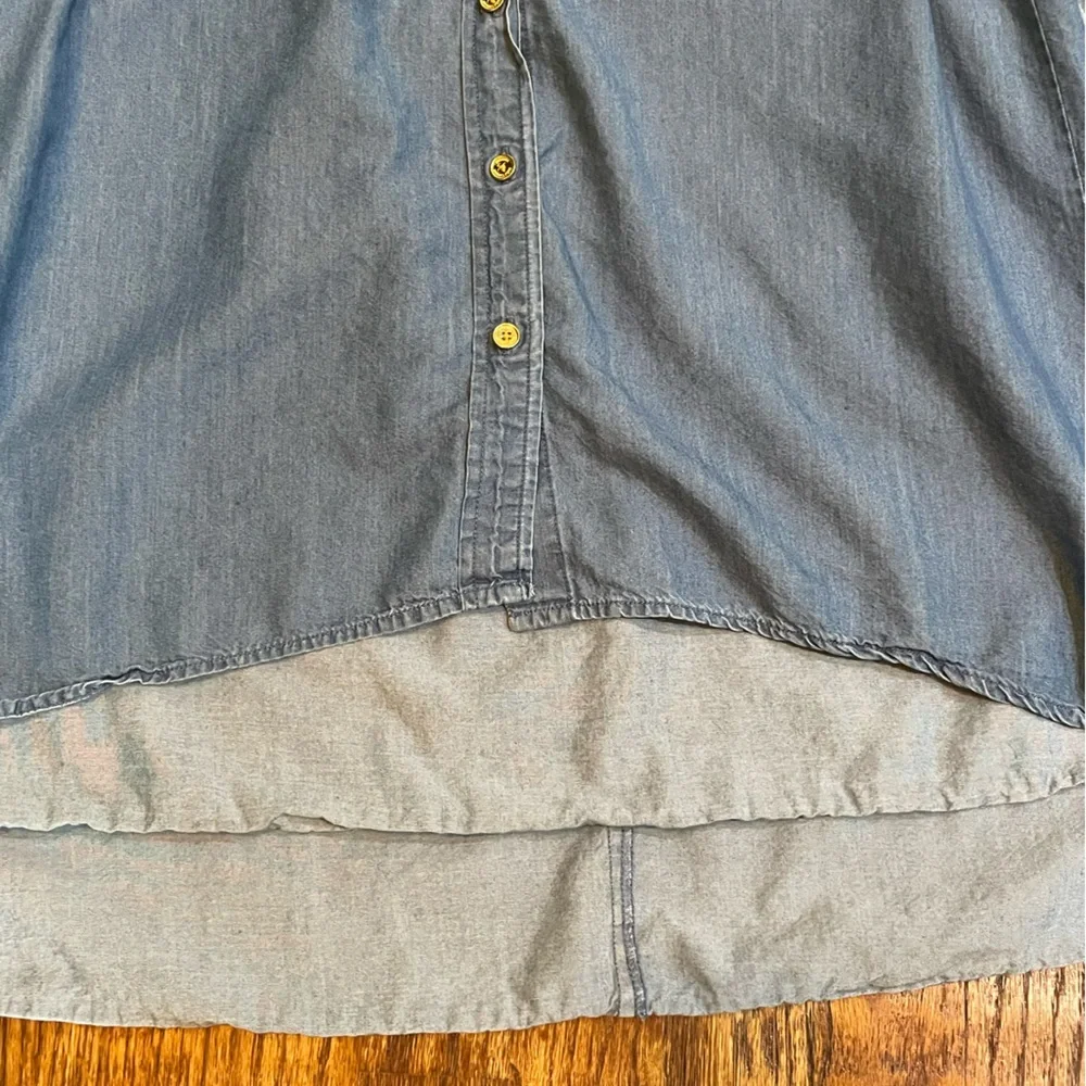 Michael Kors Chambray High Low Dress - Picture 9 of 12